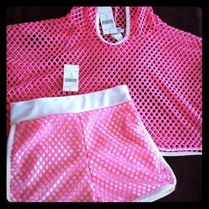 Matching shorts and crop set